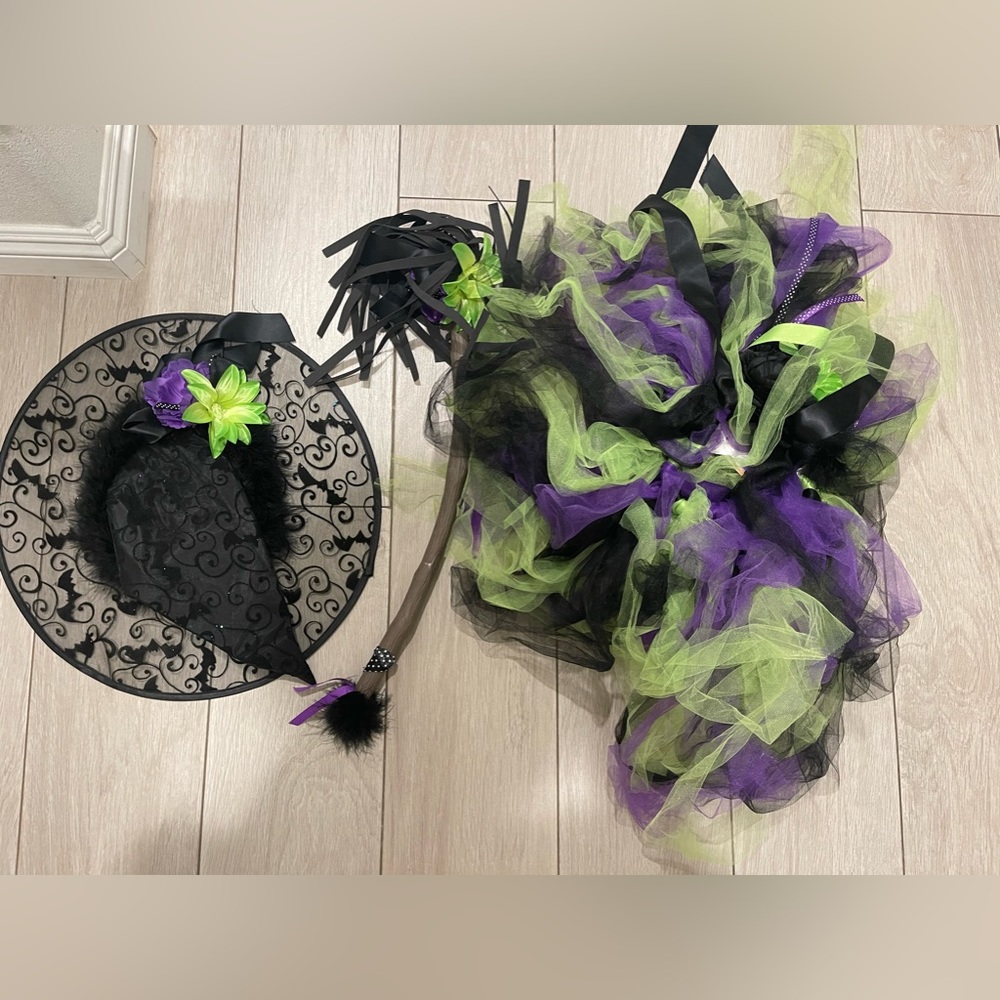 Halloween girls witches costume set